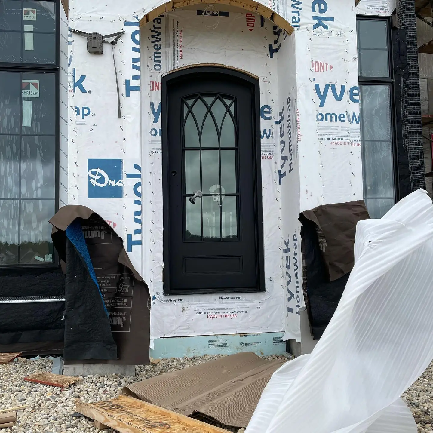 The iron entry door — June 2021