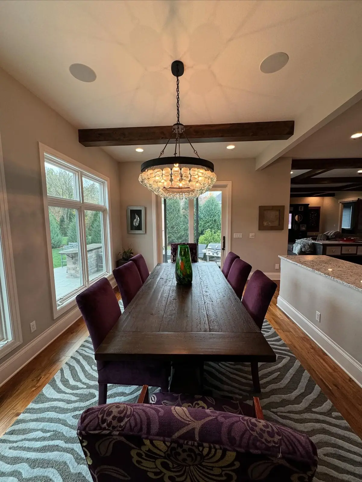 Dining room before, looking toward the windows