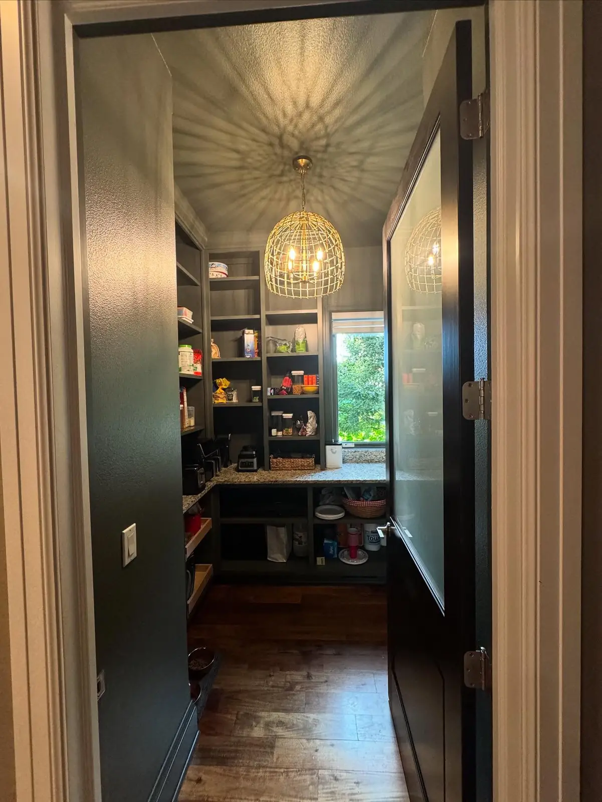 Pantry seen through a doorway
