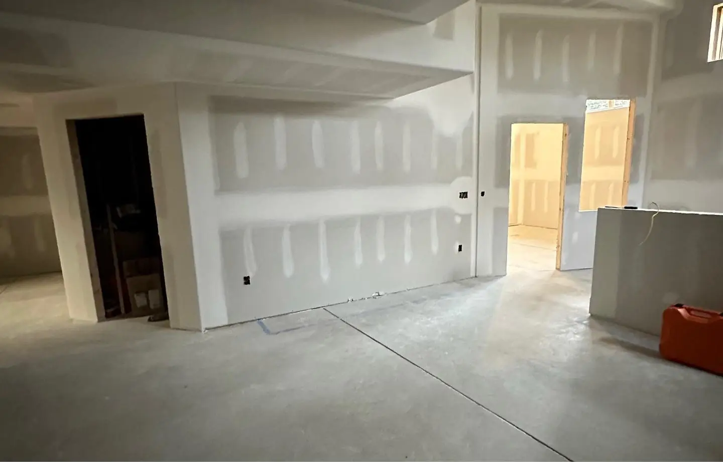 Lower level remodel, 2023 — before