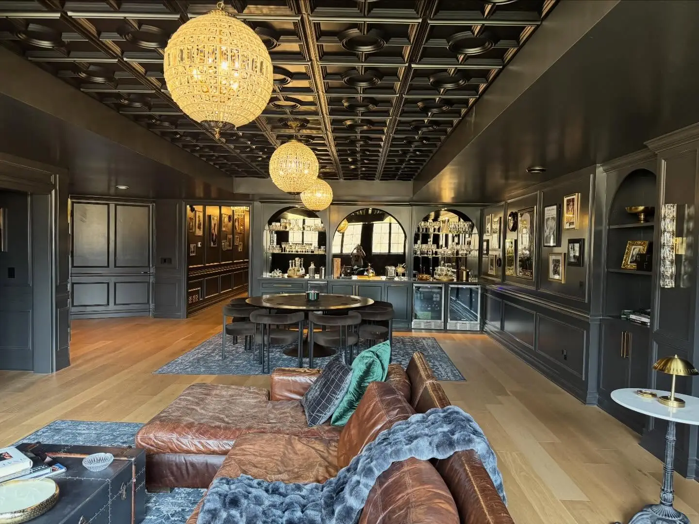 Finished speakeasy lounge